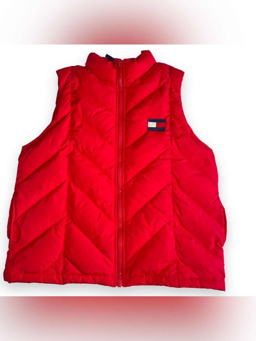Tommy Hilfiger Women’s Red Down Puffer Vest Size L